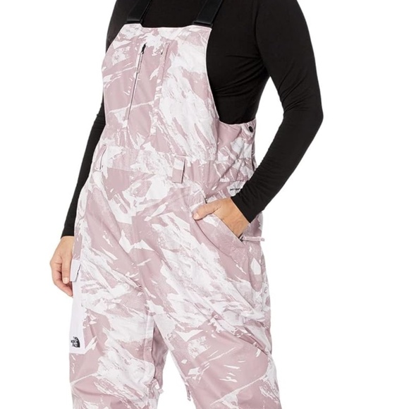 North face woman’s size snow pants bib large freedom bib regular ski overall. - Picture 1 of 13